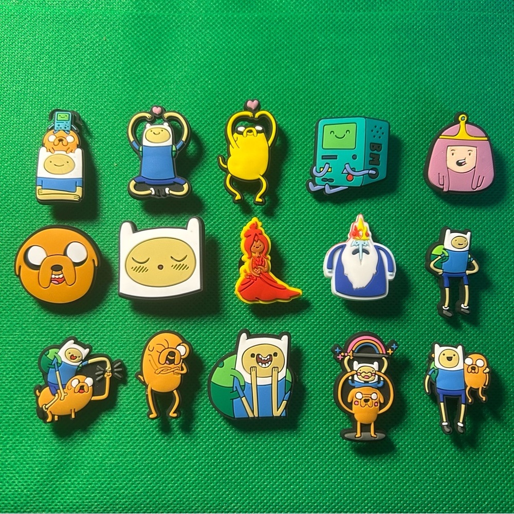 New Set of 15 Adventure Time Croc Charm Collection